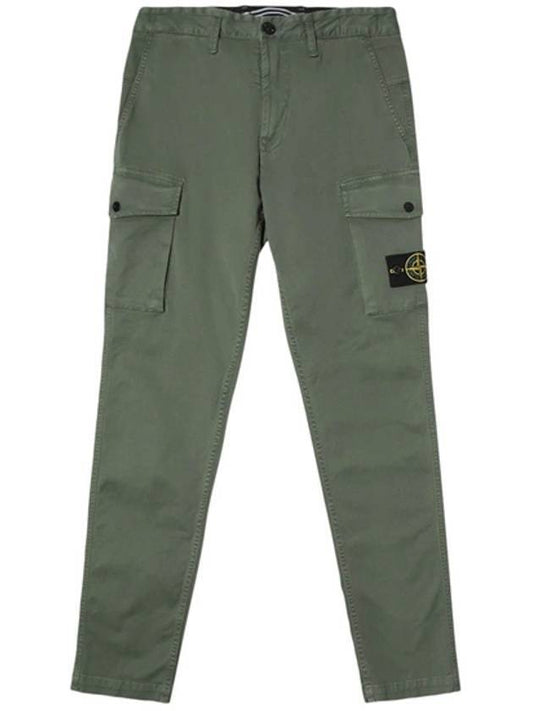 Wappen Side Button Pocket Straight Pants Green - STONE ISLAND - BALAAN 1