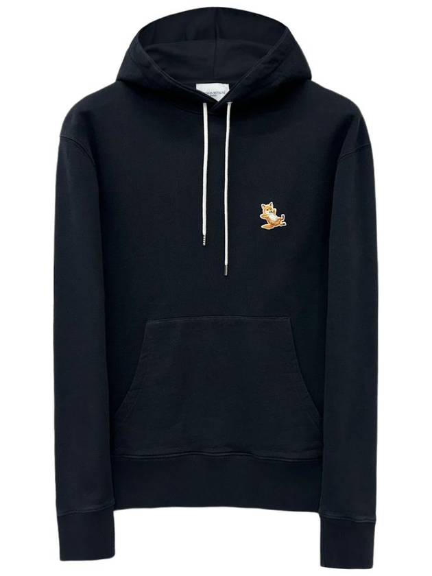 Chillax Fox Patch Classic Hoodie Black - MAISON KITSUNE - BALAAN 2