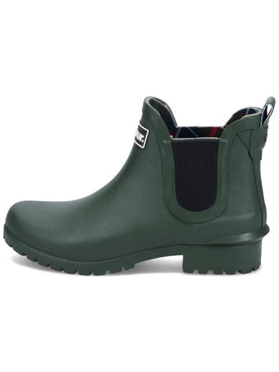 Wilton Wellington Chelsea Rain Boots Green - BARBOUR - BALAAN 2