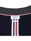 Fleece Stripe Wool Bomber Jacket Navy - THOM BROWNE - BALAAN 11