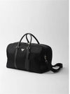 Re Nylon Saffiano Leather Duffel Bag Black - PRADA - BALAAN 3