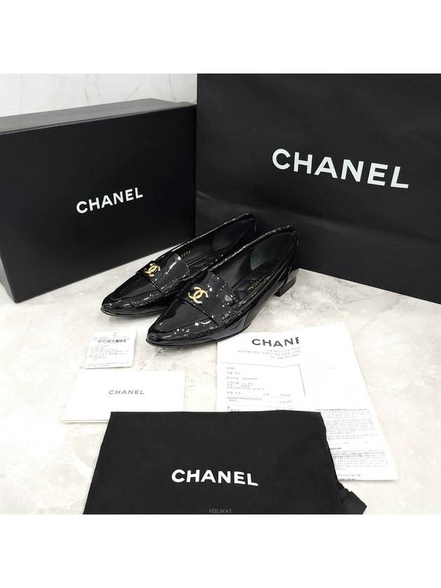 Lux You 38 CC logo stiletto patent loafer G45292 - CHANEL - BALAAN 6