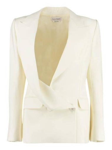 Outerwear 745244QJACX 9007 IVORY - ALEXANDER MCQUEEN - BALAAN 1