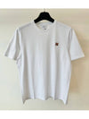 Fox Head Patch Classic Short Sleeve T-Shirt White - MAISON KITSUNE - BALAAN 2