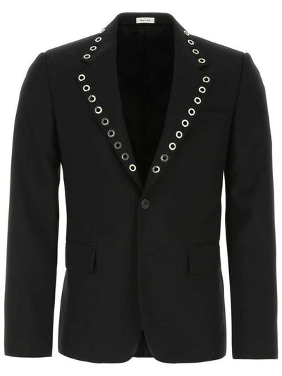 Eyelets Single Breasted Blazer Black 726374QUU82 1000 - ALEXANDER MCQUEEN - BALAAN 2