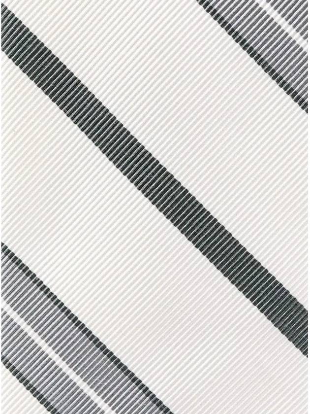 Striped Silk Tie Ivory - THOM BROWNE - BALAAN 5