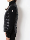 Logo Patch Knit Down Mix Zip up Black Jacket 9B00025 M1131 999 - MONCLER - BALAAN 3