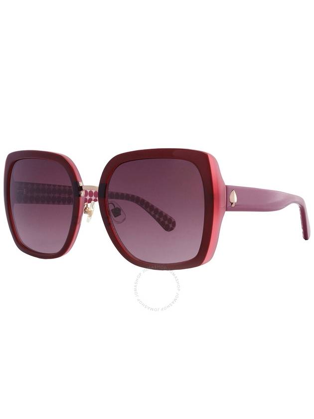 Kate Spade Burgundy Shaded Sport Ladies Sunglasses KIMBER/G/S 0C9A/3X 56 - KATE SPADE - BALAAN 3