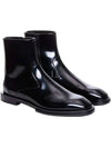 Logo Plaque Zip-Up Ankle Boots Black - ALEXANDER MCQUEEN - BALAAN 2