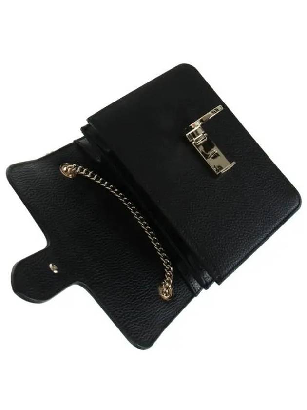 Interlocking GG Chain Small Cross Bag Black - GUCCI - BALAAN 7