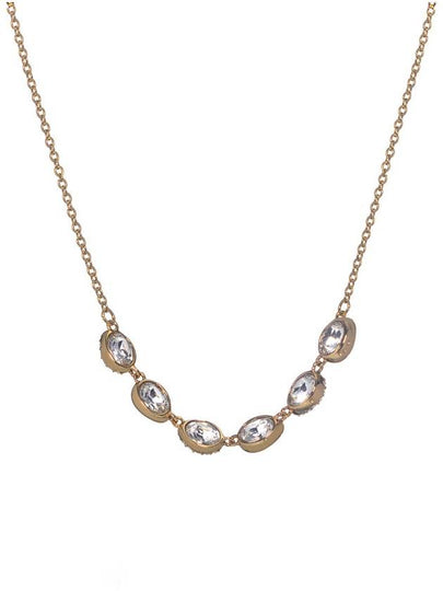 Shell goldtone and crystal necklace - SWAROVSKI - BALAAN 2