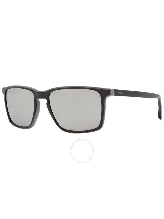 Hugo Boss Silver Mirror Rectangular Men's Sunglasses BOSS 1556/O/S 0O6W/T4 57 - HUGO BOSS - BALAAN 3