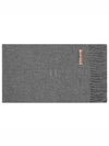 Wool Fringe Muffler Grey Melange - ACNE STUDIOS - BALAAN 2