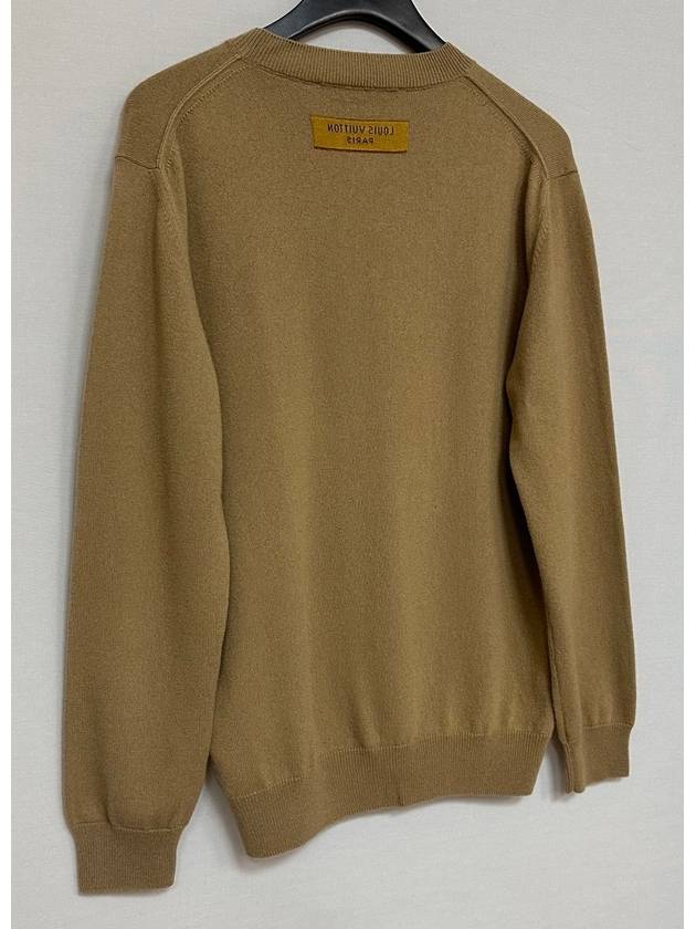 Embossed LV Cashmere Crew Neck Knit 95 - LOUIS VUITTON - BALAAN 5