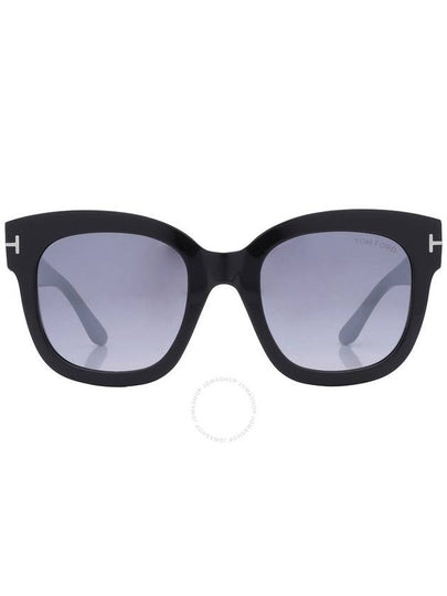 Sunglasses FT0613 01C GLOSSY BLACK SMOKE MIRRORED - TOM FORD - BALAAN 2