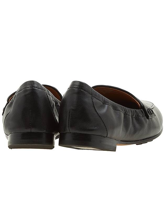 Ballet Double T Napa Leather Loafers Black - TORY BURCH - BALAAN 5