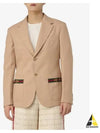 Fluid Drill Formal Web Suit Jacket Beige - GUCCI - BALAAN 2