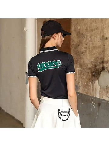 Golf Tennis Women s Round Collar T shirt Black - AVAVE - BALAAN 1