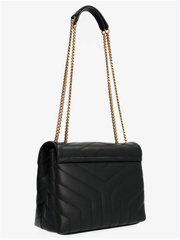 Bronze Monogram Loulou Matelasse Y Leather Small Shoulder Bag Black - SAINT LAURENT - BALAAN 7