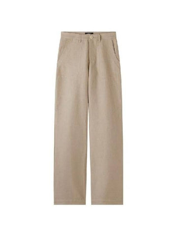 Seaside Straight Pants Beige - A.P.C. - BALAAN 1