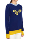 Logo Knit Top Blue - MARNI - BALAAN 4