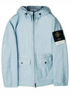 Membrana 3L TC Hooded Jacket Sky Blue - STONE ISLAND - BALAAN 2