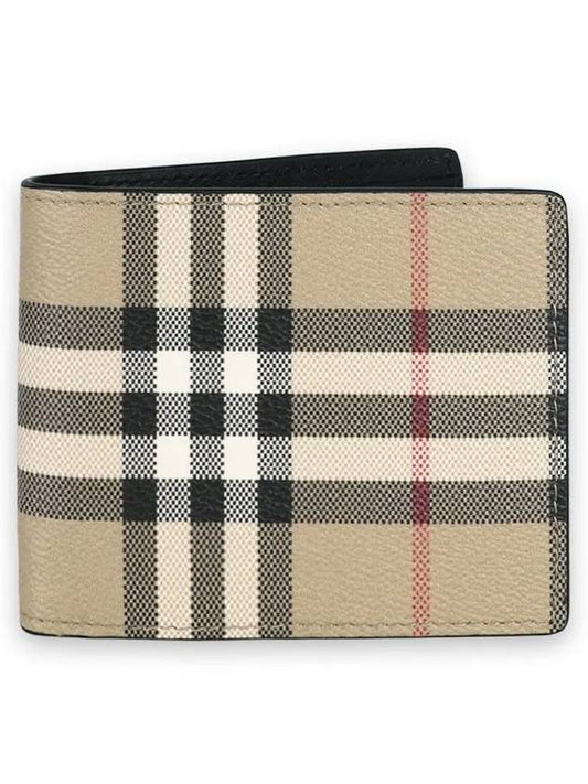 Vintage Check Slim Half Wallet Beige - BURBERRY - BALAAN 2