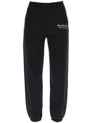 Women's Logo Track Pants Black - SPORTY & RICH - BALAAN 1