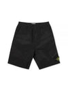 Logo Wappen Patch Shorts Black - STONE ISLAND - BALAAN 2