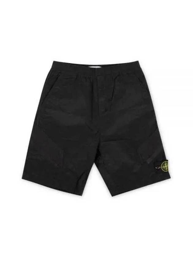 Logo Wappen Patch Shorts Black - STONE ISLAND - BALAAN 2