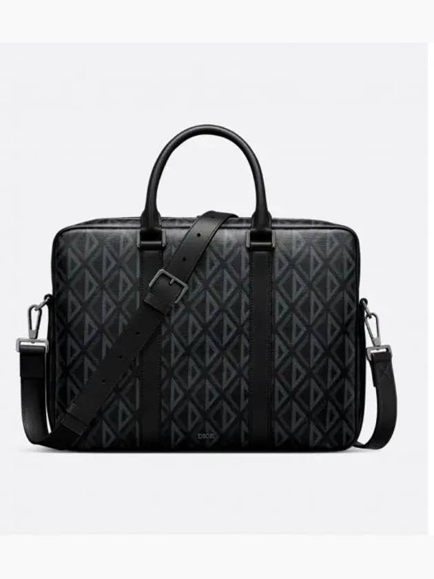 Diamond Zipper Brief Case Black - DIOR - BALAAN 2