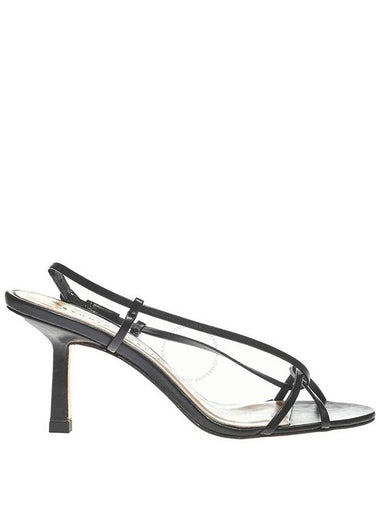 Studio Amelia Black Entwined 70 Leather Slingback Sandals, Brand Size 36 ( US Size 6 ) - STUDIO AMELIA - BALAAN 1