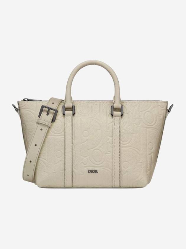 Weekender 25 Grained Calfskin Cross Bag Beige - DIOR - BALAAN 1