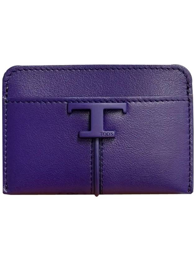 Timeless Logo Card Wallet Purple - TOD'S - BALAAN 3