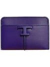 Timeless Logo Card Wallet Purple XAWTSVF1100 ROR L606 - TOD'S - BALAAN 1