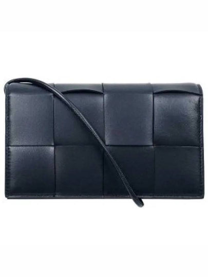 Intrecciato Strap Long Wallet Black - BOTTEGA VENETA - BALAAN 2