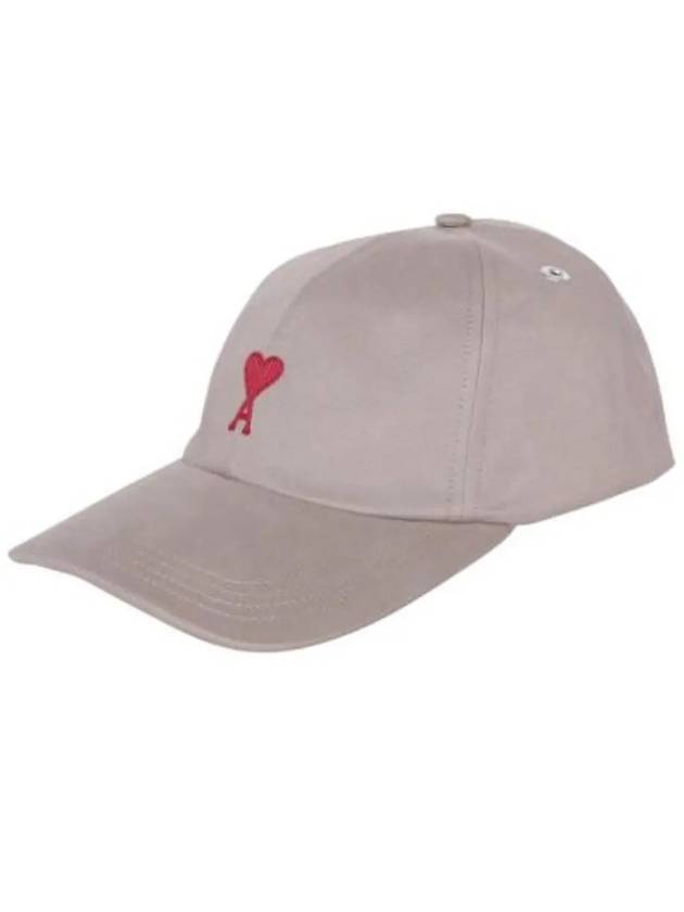 De Coeur Embroidered Logo Ball Cap Beige - AMI - BALAAN 2