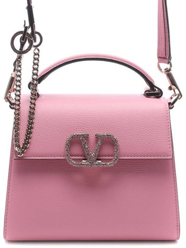 Women's V SLING Crystal Mini Tote Shoulder Bag 4W2B0G97 YVV YJA 24S - VALENTINO - BALAAN 1