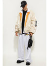 Reversible Double Zipper Bomber Jacket Cream - VETEMENTS - BALAAN 8