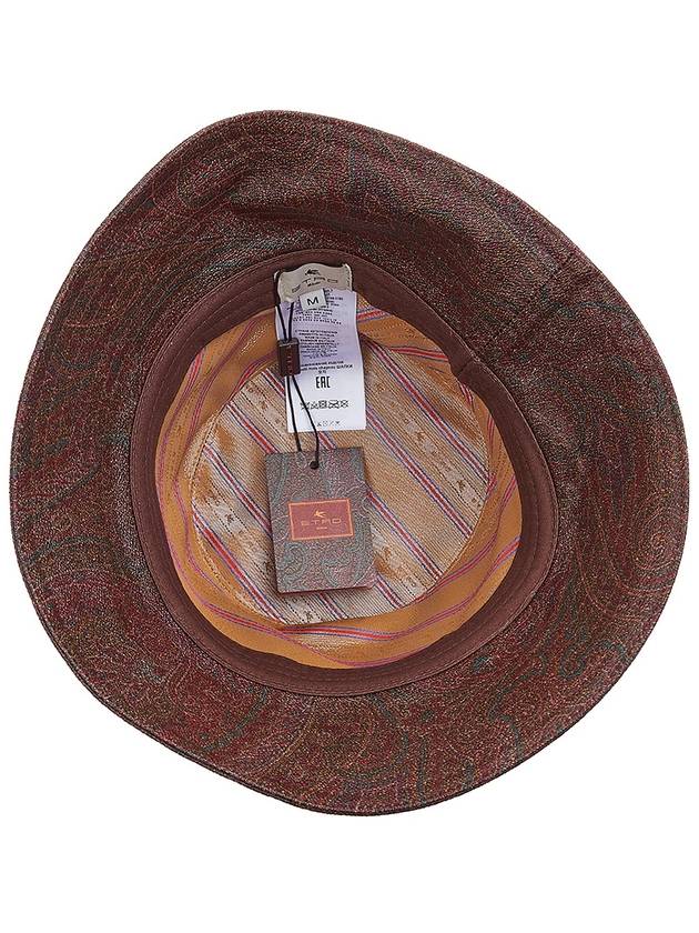 Paisley Bucket Hat Brown - ETRO - BALAAN 6