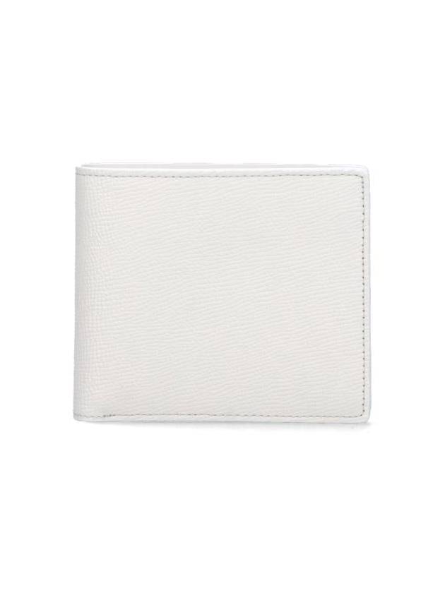 Stitched Bifold Leather Half Wallet White - MAISON MARGIELA - BALAAN 2