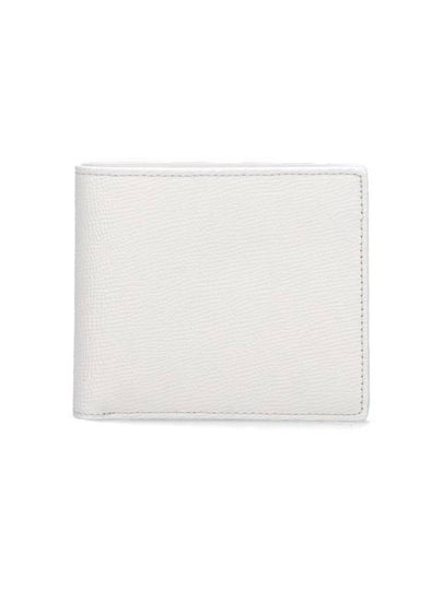 Stitched Bifold Leather Half Wallet White - MAISON MARGIELA - BALAAN 2