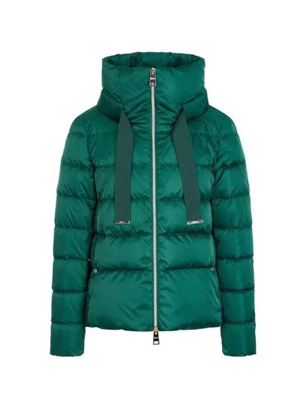 Women s Glossy Strap Down Padded Jacket Green 271144 - HERNO - BALAAN 1