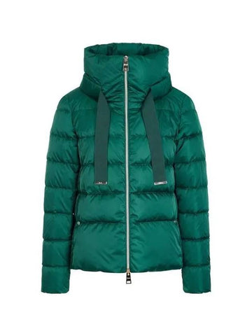 Women s Glossy Strap Down Padded Jacket Green 271144 - HERNO - BALAAN 1