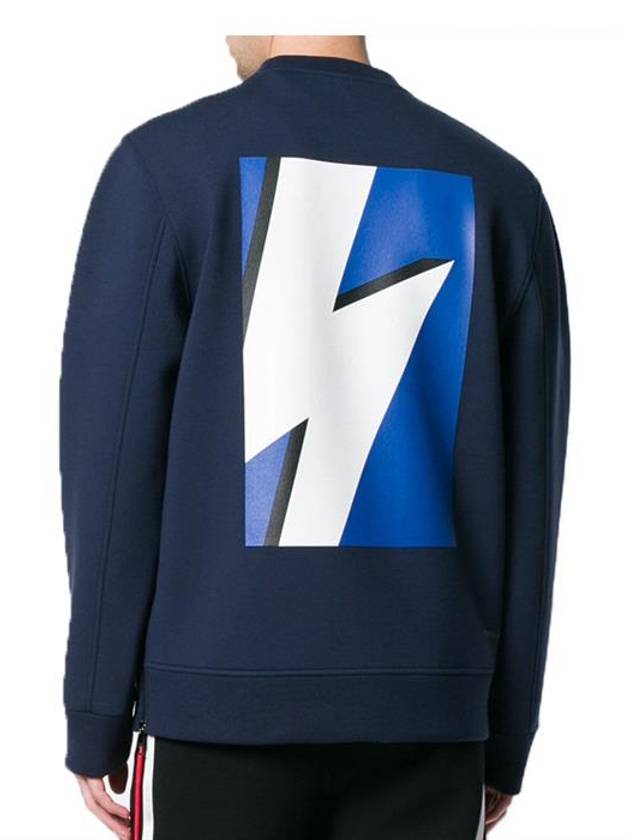 Lightning Sweatshirt Navy - NEIL BARRETT - BALAAN 4