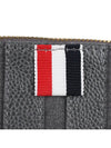 4-Bar Wash Wool Clutch Bag Grey - THOM BROWNE - BALAAN 7