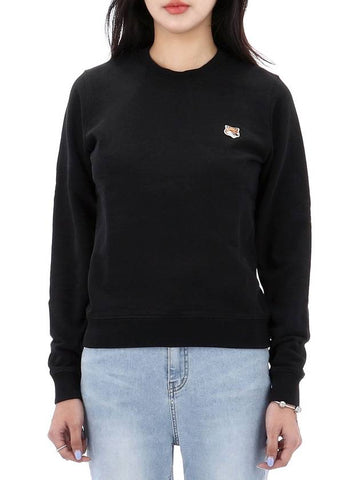 Foxhead Patch Regular Sweatshirt LW00302KM0001 BLACK - MAISON KITSUNE - BALAAN 1