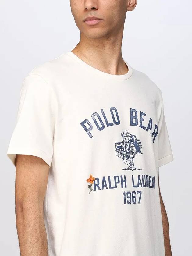 Slim Fit Polo Bear Jersey Short Sleeve T-Shirt White - POLO RALPH LAUREN - BALAAN 3