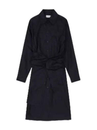 Playful Button Shirt Dress Black - LEMAIRE - BALAAN 1