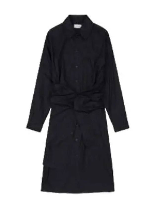 Playful button shirt dress black one piece - LEMAIRE - BALAAN 1